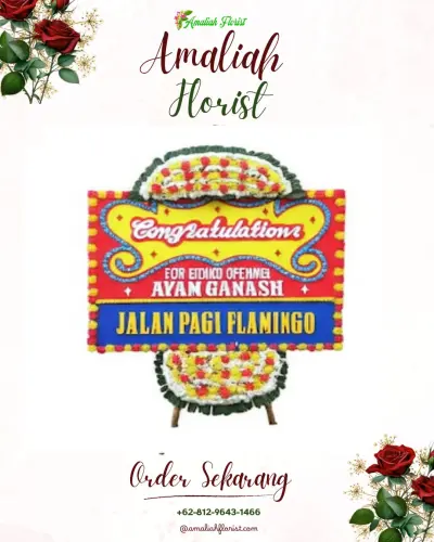 Bunga Papan Congratulation di Kacepit